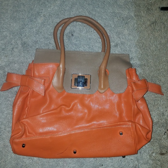 COPY - Roberta Gandolfi Orange purse - Picture 1 of 8